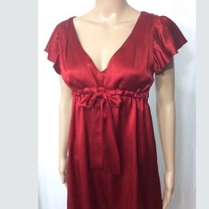 Betsey Johnson Red Silk Dress